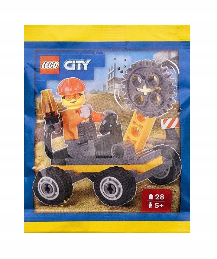 Zestaw Lego City Minifigure Polybag Builder with Buzzsaw Vehicle #952502