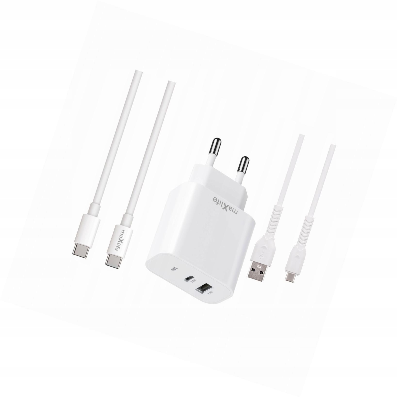 Szybka ładowarka 30W 2 wejścia z dwoma kablami Usb-c do Realme 12 5G