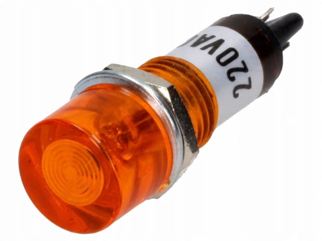 

NI-1YL Kontrolka Z Neonówką Płaska 230V otw 10mm