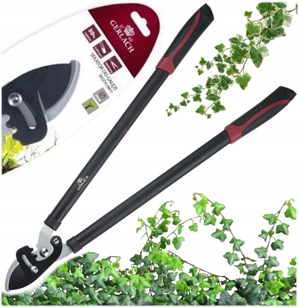 Gerlach Sekator Do Gałęzi Ręczne Długie Ogrodowe 75 CM Stal Węglowa Ptfe