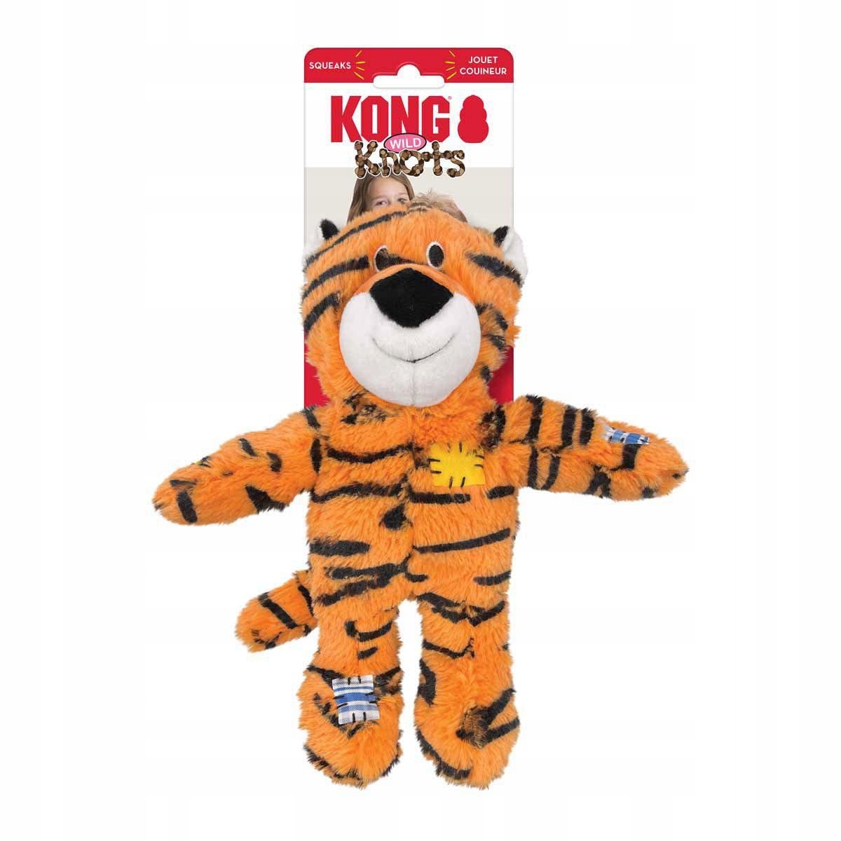 Levně Kong Wild Knots Tiger Hračka Pro Psa S Pískátkem M/L (634.7376)