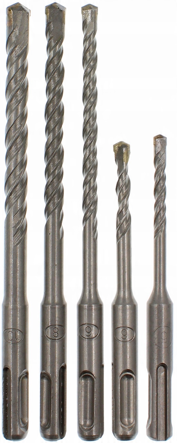 

5x Wiertła Sds do Betonu fi 5 6 8 10 110mm 160mm