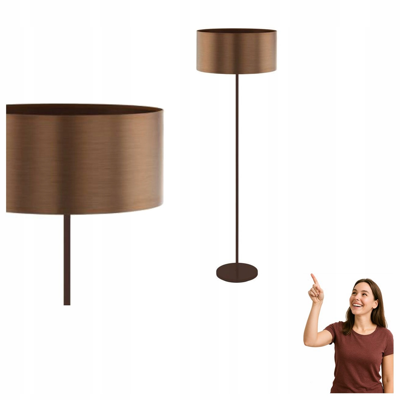 Podlahová lampa Saganto 1 39358 Eglo