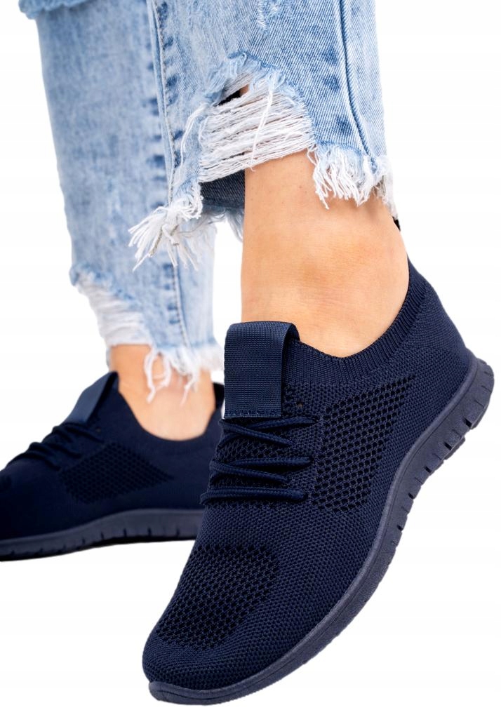 

Granatowe buty sportowe damskie Ruun 36