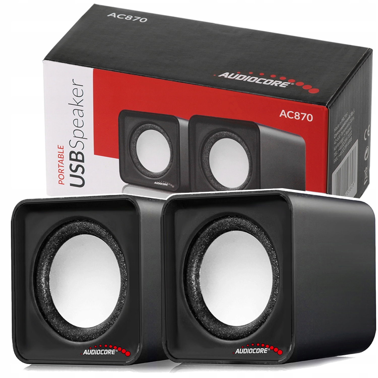 GŁOŚNIKI KOMPUTEROWE 2.0 USB do KOMPUTERA LAPTOPA