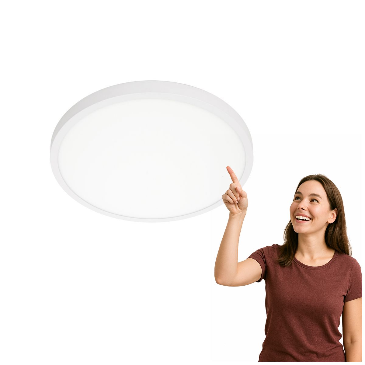 Stropné Svietidlo 30W Pelaro PLF-7001-400R-WH-4K Italux