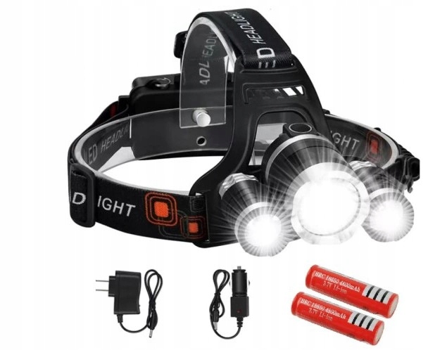 Latarka Czołowa Czołówka 3 X Led T6 Cree LC5