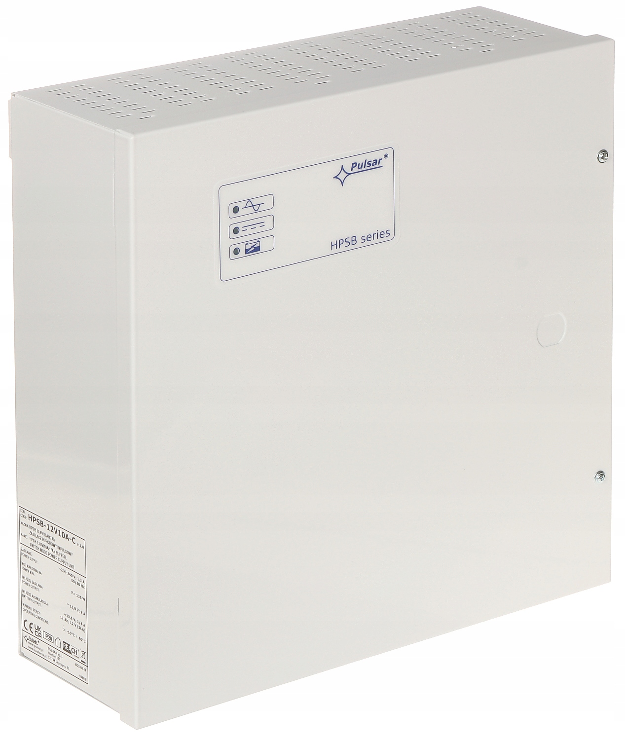 ZASILACZ IMPULSOWY BUFOROWY W OBUDOWIE 12 V DC 10 A PULSAR