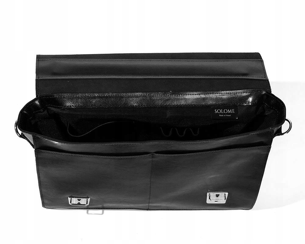 MĘSKA SKÓRZANA TORBA NA RAMIĘ SOLOME LAGO 03 Kod producenta LISTONOSZKA LAGO 03 CZARNA SHINY