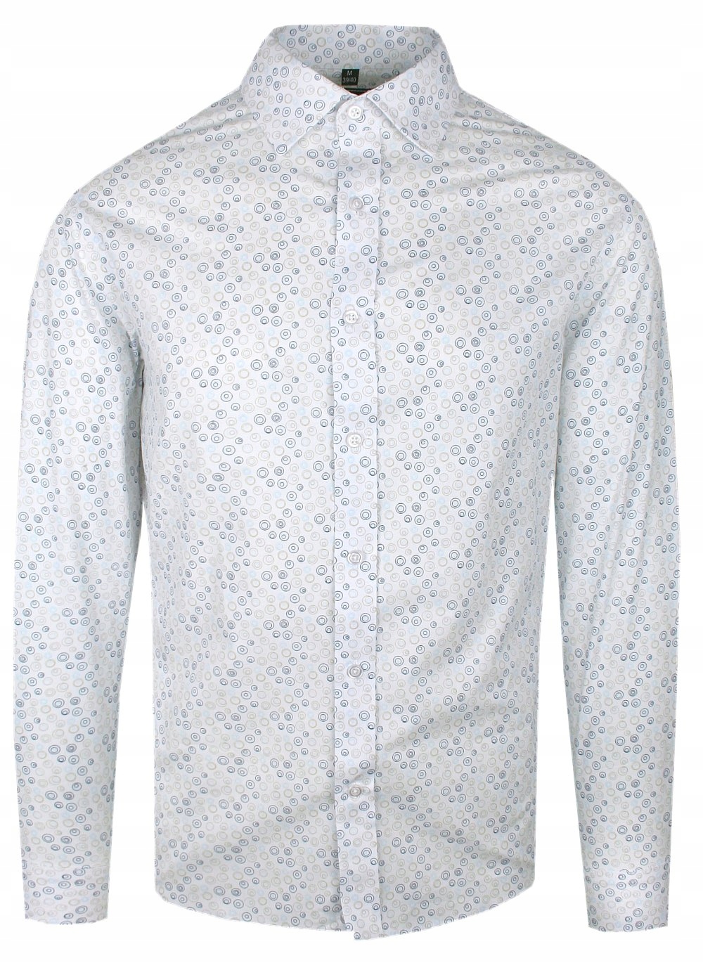 Košile s vypasovaným střihem Victorio Bílá s puntíky (Bubliny) 42/176-182