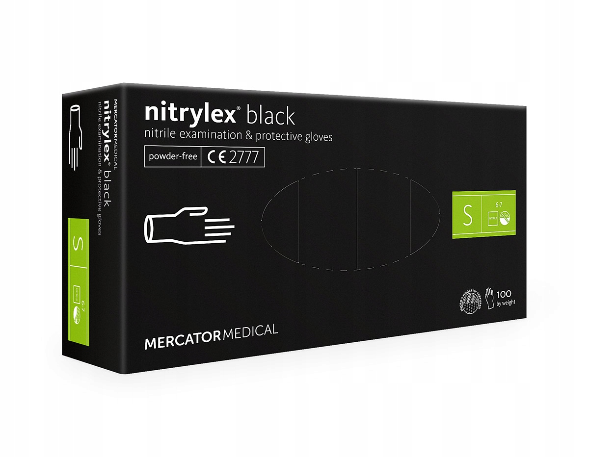 

Rękawiczki nitrylowe Nitrylex Black 100 szt. S