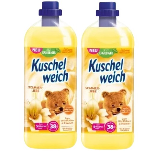 

2x Kuschelweich Sommerliebe płyn do płukania żółty