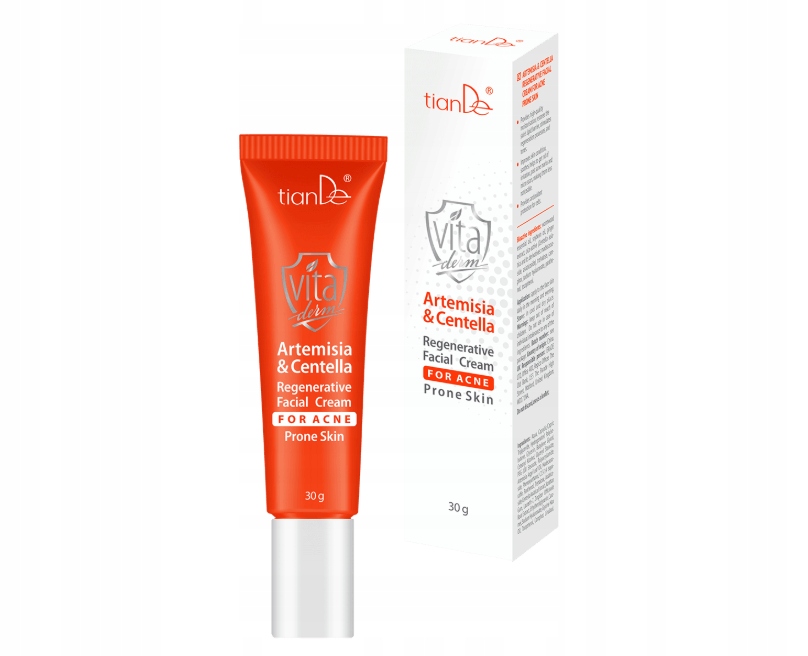 Krém Pro Péči O Aknózní Pleť S Bývalkou A Asijskou Vrkotou tianDe