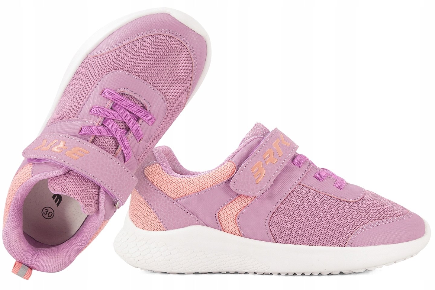 Bartek 8700315 Buty Sportowe Sneakersy Dziewczęce Półbuty Pu Rzep Fiolet 38