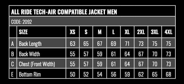 Kurtka Motocyklowa TECH-AIR TRILOBITE ALL RIDE S Rodzaj Męskie