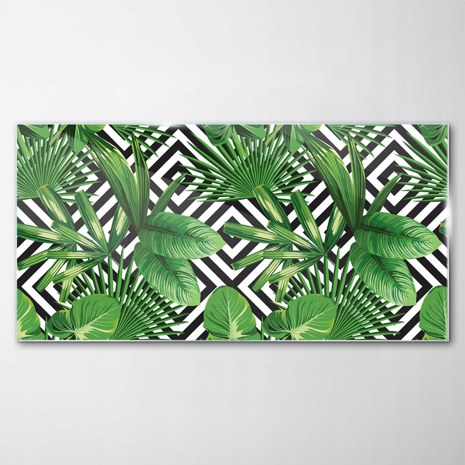 Obraz na skle Dekor Palma Tropické listy 100x50