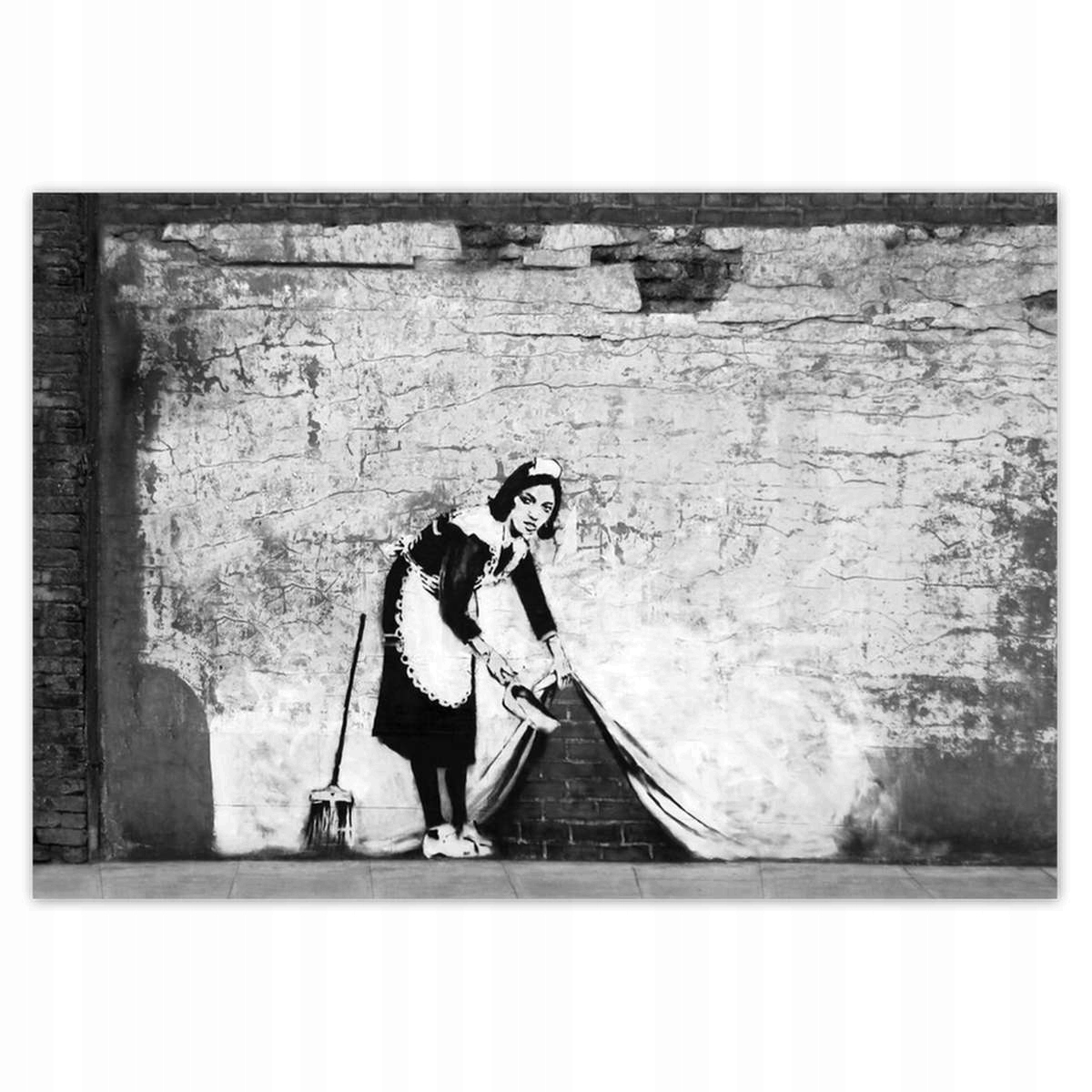 Fototapety 368x254 Banksy Slúžka Grafiti