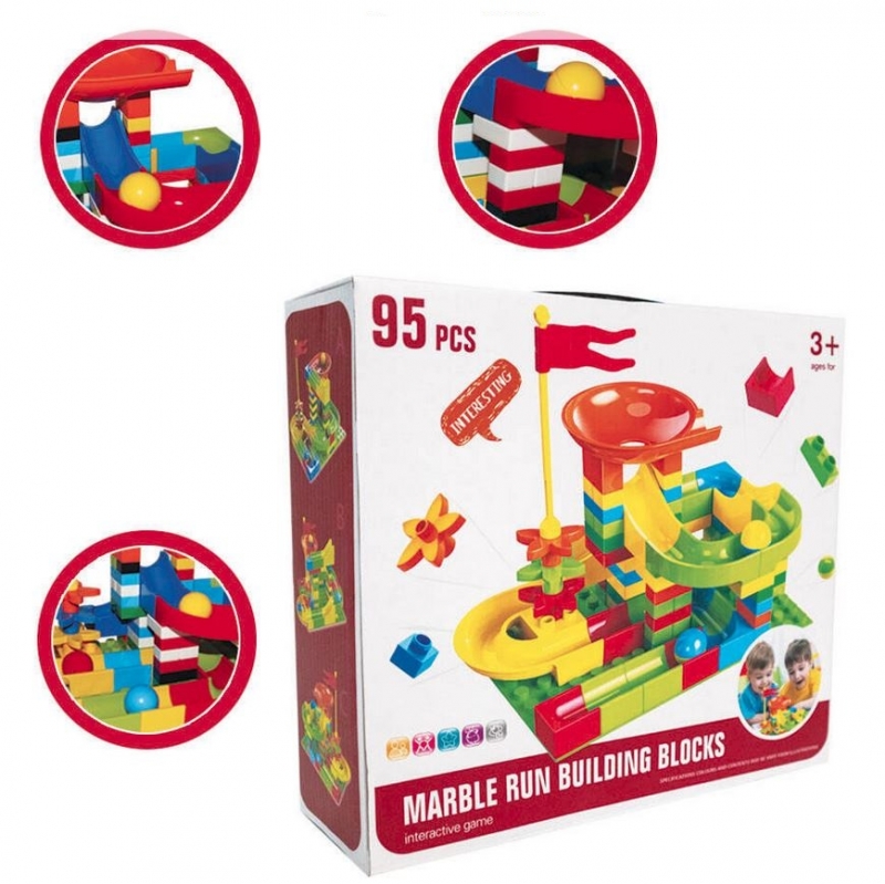 

Kulodrom klocki konstrukcyjne tor kuleczkowy 95 el