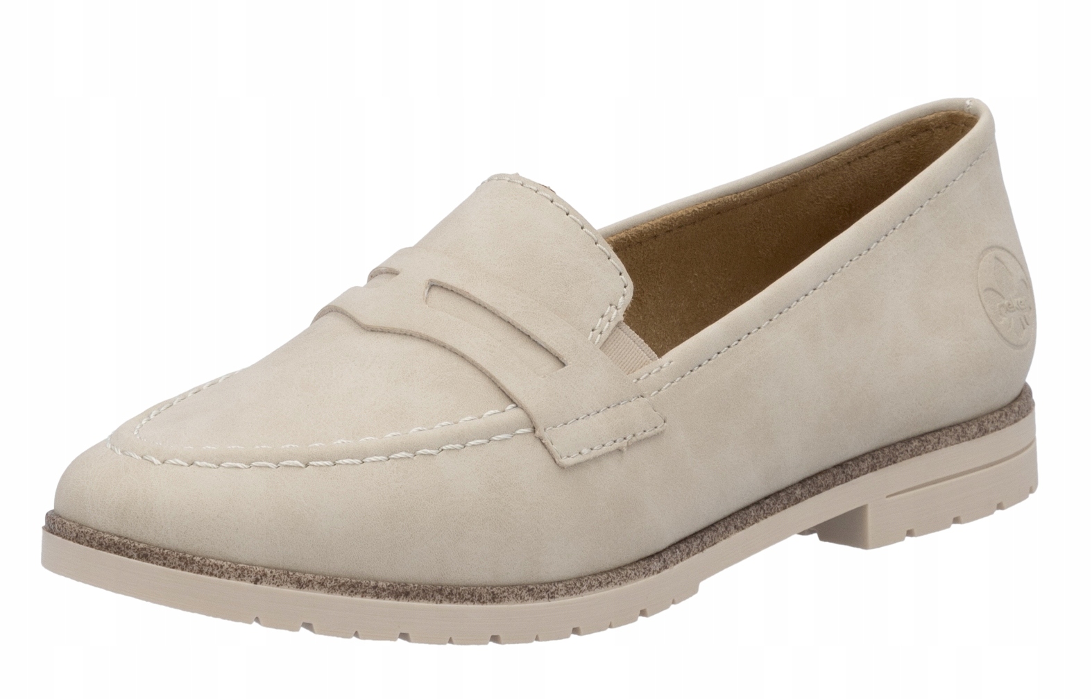 Rieker 45300-62 vel.36 béžové mokasíny polobotky