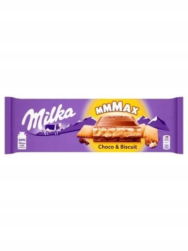 Levně 3x Čokoláda Milka velká mléčná Mmmax Choco & Biscuit s sušenkami 300 g