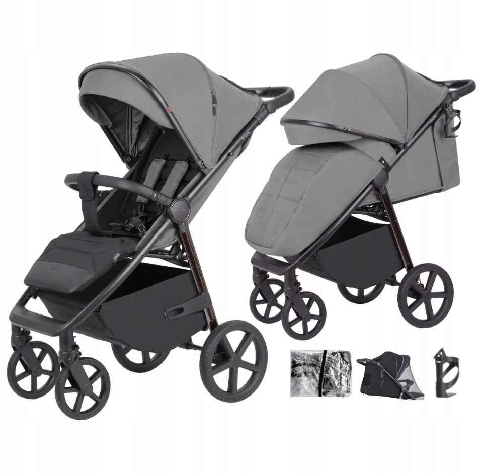 Carrello Bravo Plus Wózek Spacerowy Dla Dziecka Do 22 Kg Duże Koła Folia