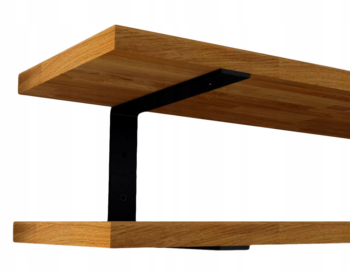 

Niski Wspornik uchwyt podwójny półki 15cm Loft U
