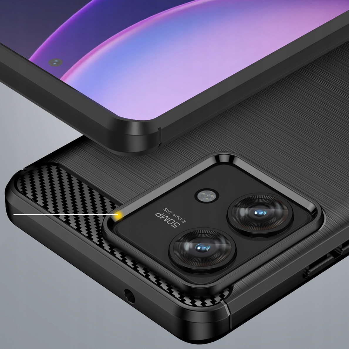 SEAHAI Coque Pour Motorola Edge 40, Givré Translucide Dur