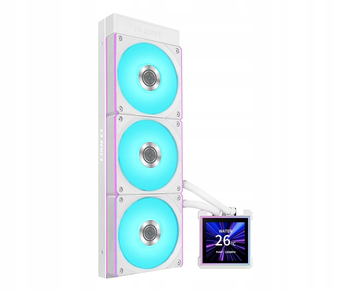 Chłodzenie wodne Lian Li Hydroshift II Lcd-s 360CL 3x120mm Intel Amd Białe