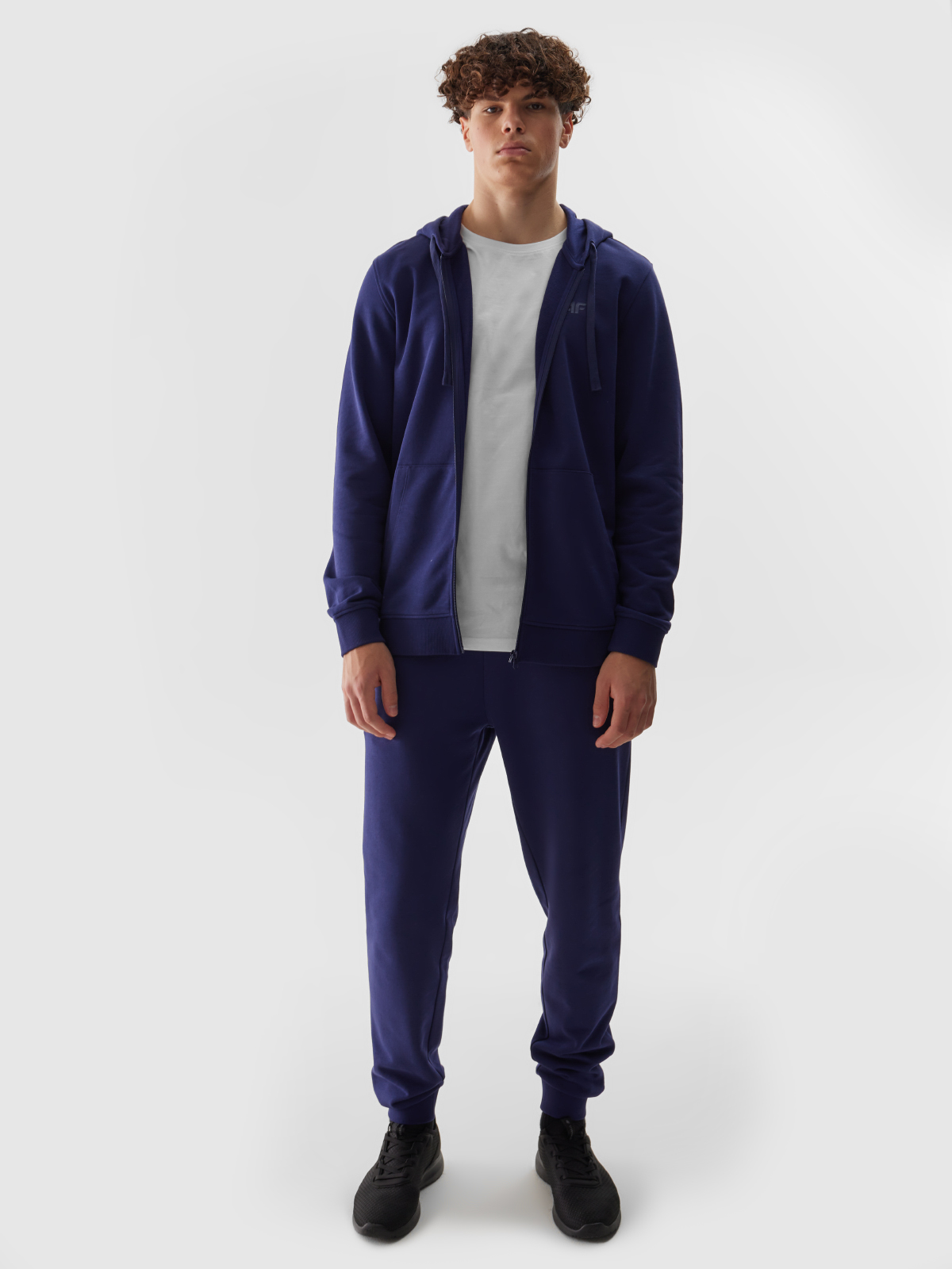 4F BLUZA MĘSKA DRESOWA SPORTOWA ROZPINANA Z KAPTUREM SS24 Rozmiar 3XL