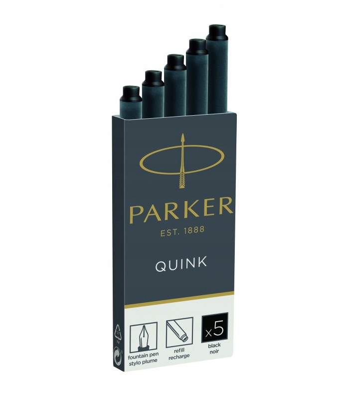 

Naboje do pióra Parker Quink czarne 5 sztuk