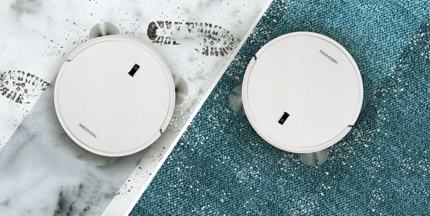 2w1 MOCNY ROBOT SPRZĄTAJĄCY ODKURZAJĄCY MOPUJĄCY MEDION SZCZOTKA+2xBOCZNE Kod producenta BELLA-0155