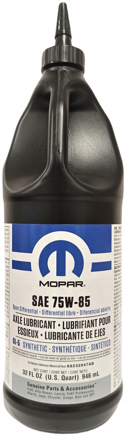 

Mopar 75W85 Olej Do Mostów 68232947AA