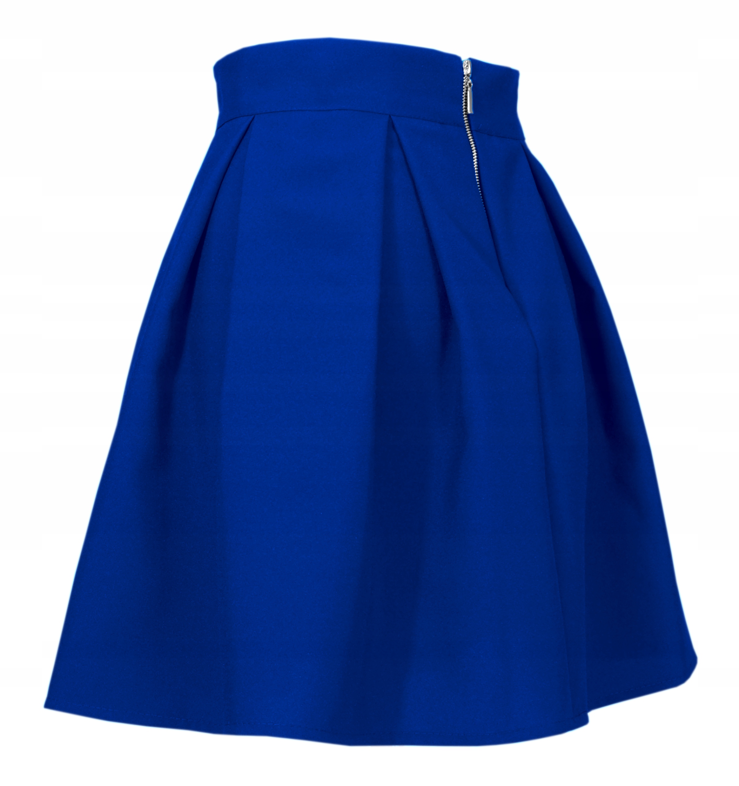 POLSKA KOBALTOWA SPÓDNICA SPÓDNICZKA KOBALT 36 S Wzór dominujący bez wzoru