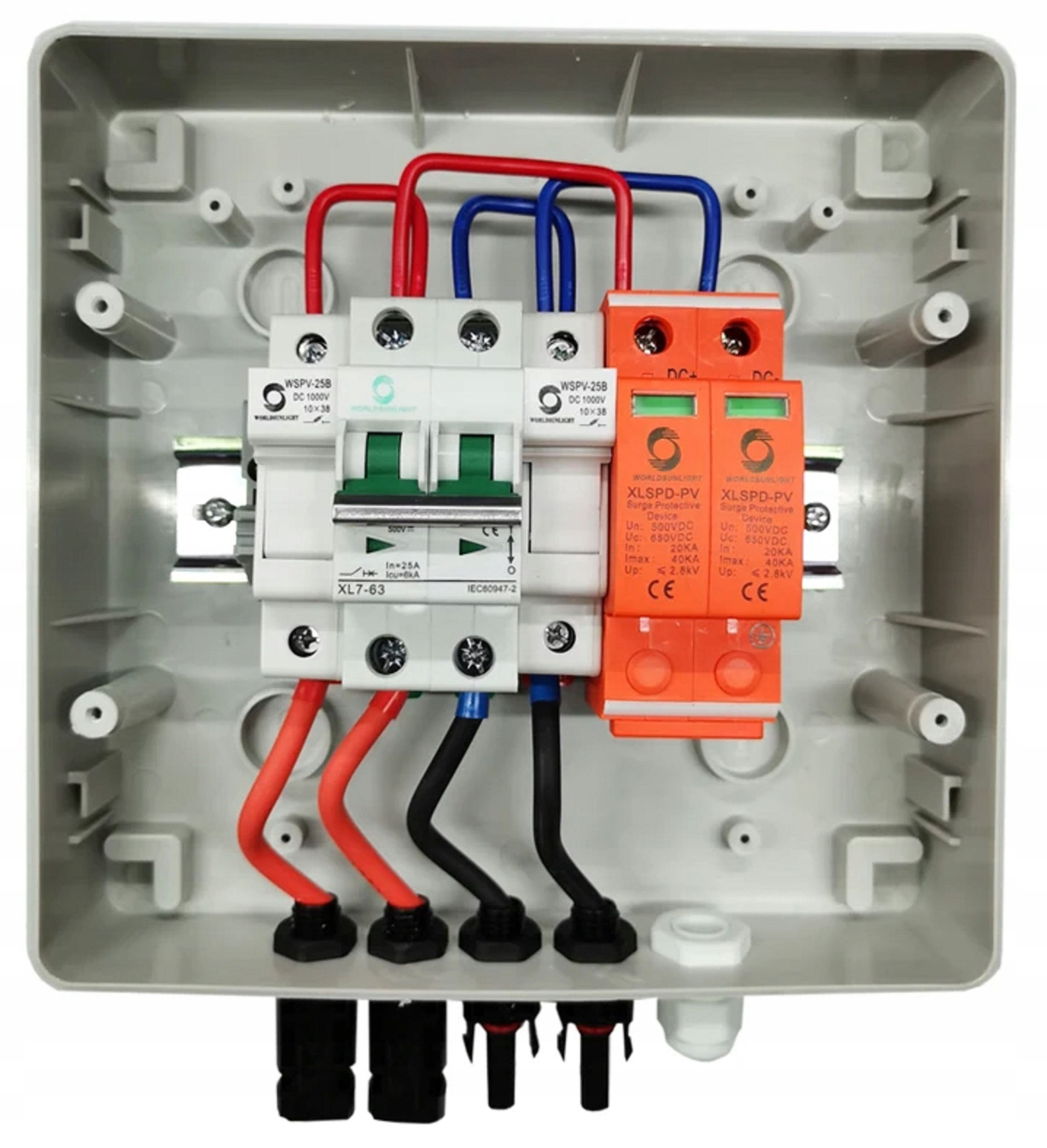 Kpl Rozdzielnica IP65 Skrzynka Zasilania DC 500V Sideon 1 String
