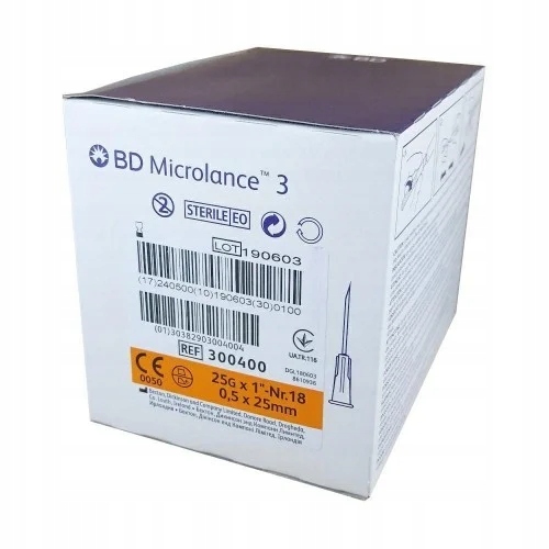 

Bd Microlance Igły iniekcyjne 25G 0.5x25mm 100 szt