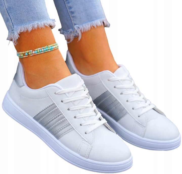 Białe Klasyczn Adidasy Trampki Buty Damskie Adi 38