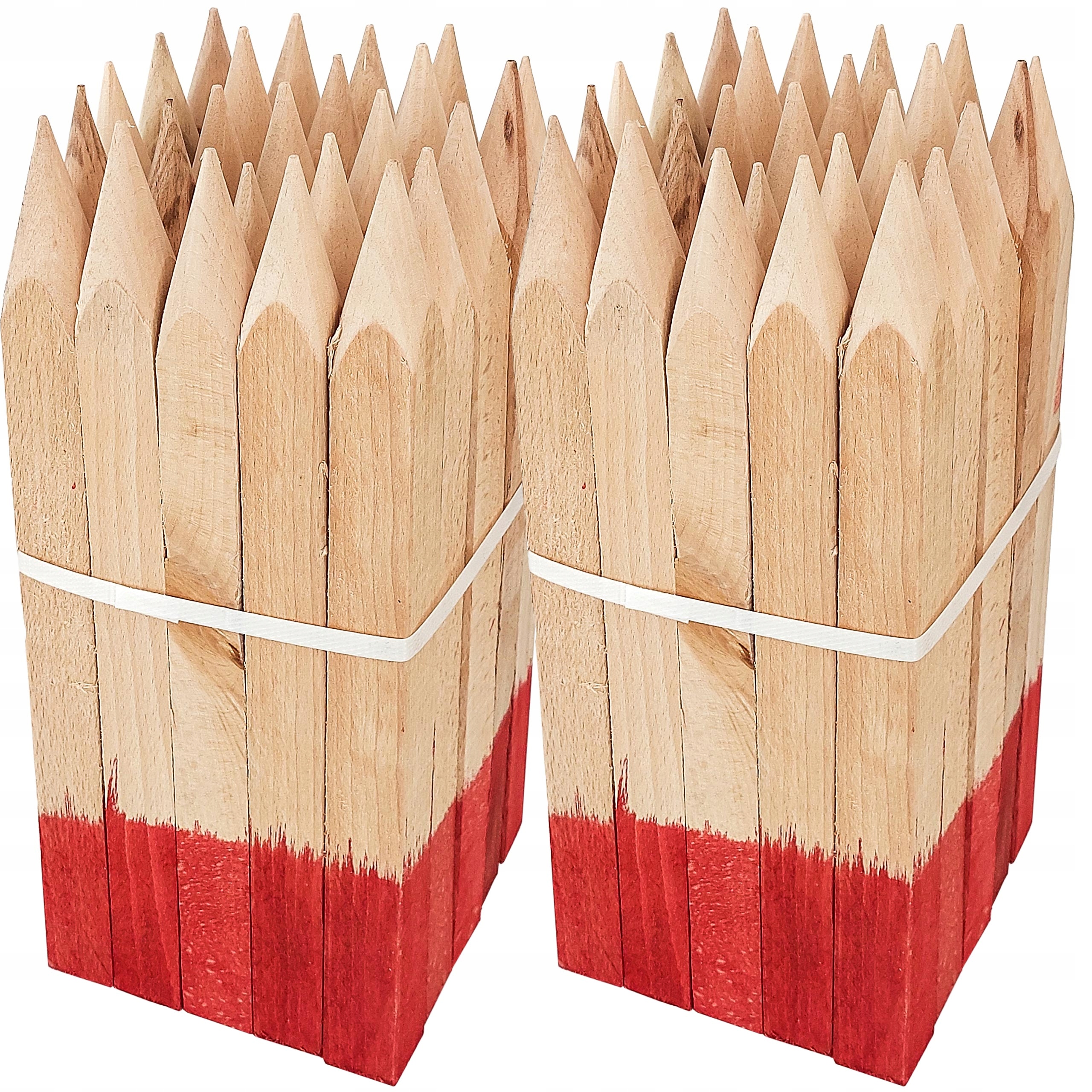 PALIKI GEODEZYJNE DREWNIANE MALOWANE 30CM 50 SZT.