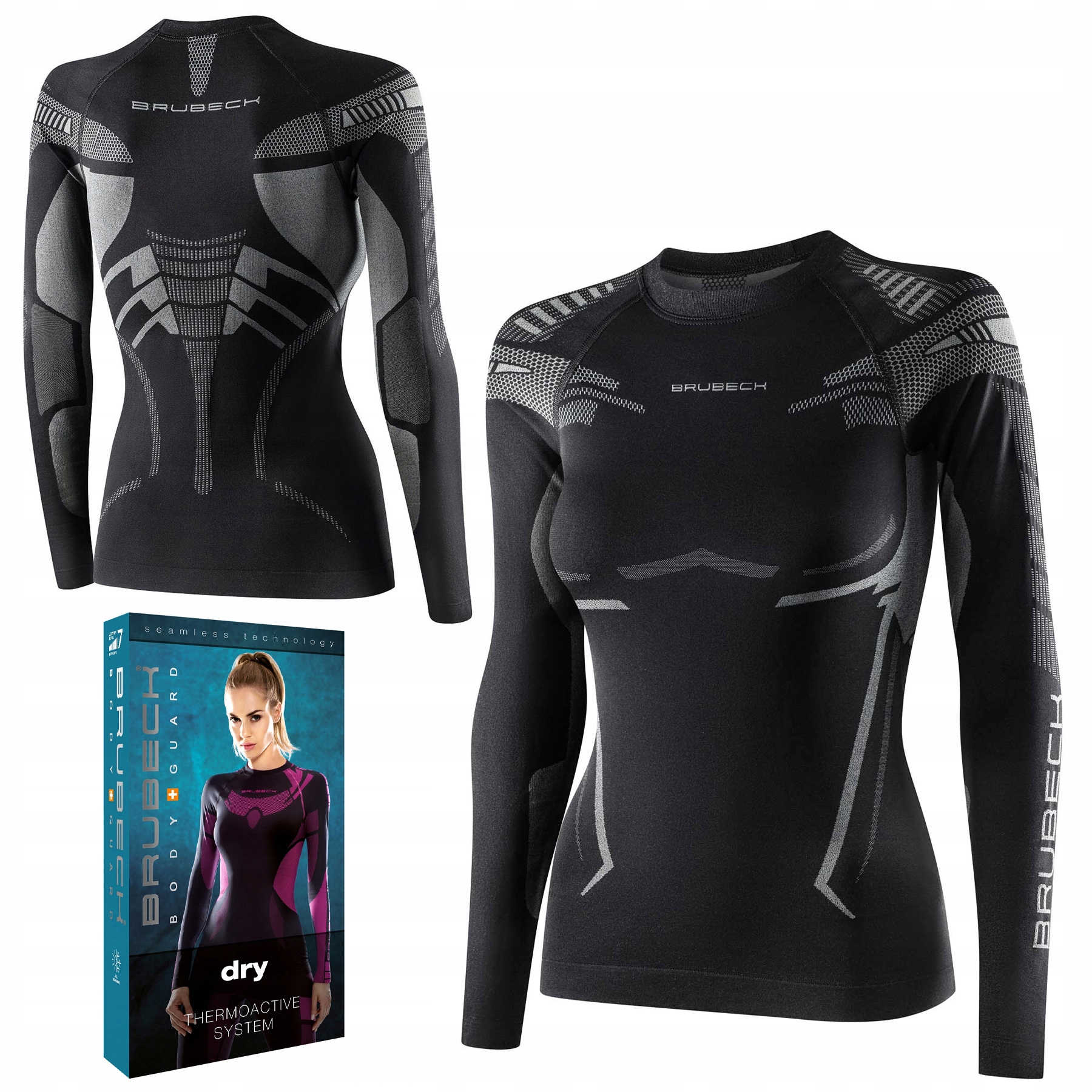 Koszulka Termoaktywna Brubeck Dry Damska z Długim Rękawem Thermo S
