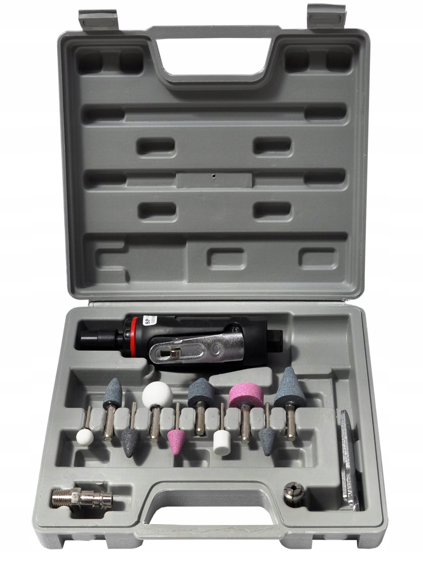 ПНЕВМАТИЧЕСКАЯ ШЛИФОВАЛЬНАЯ МАШИНА С ПРЯМЫМ ХВОСТОВИКОМ+ ФРЕЗЫ