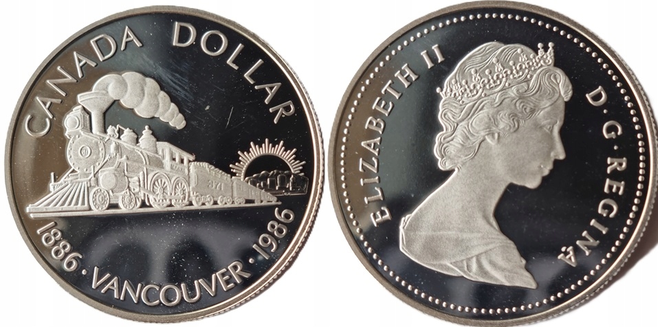1 dolar (1986) Kanada - 100-lecie Vancouveru