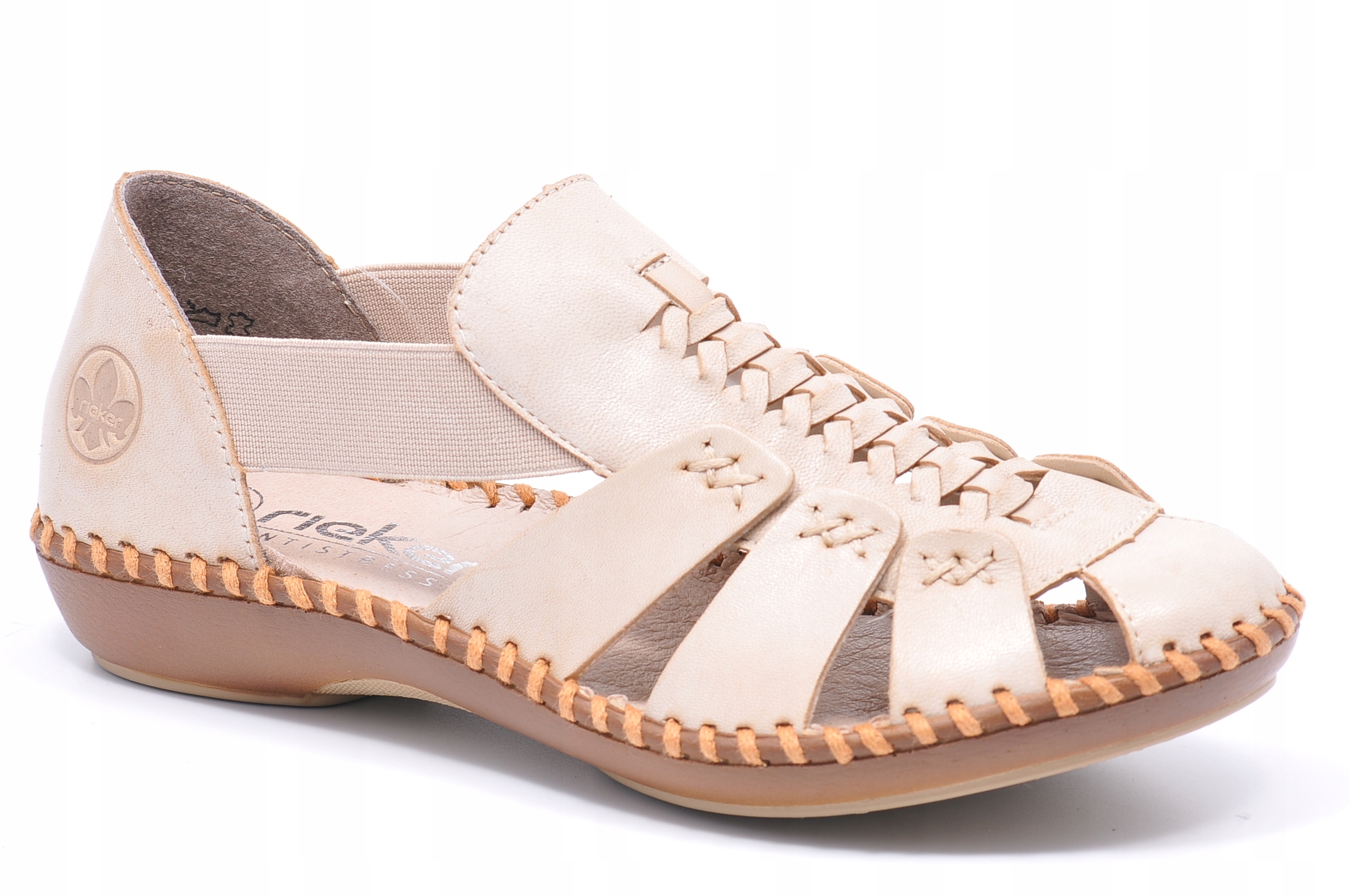 Polobotky Rieker M1679-60 Béžová Velikost 39