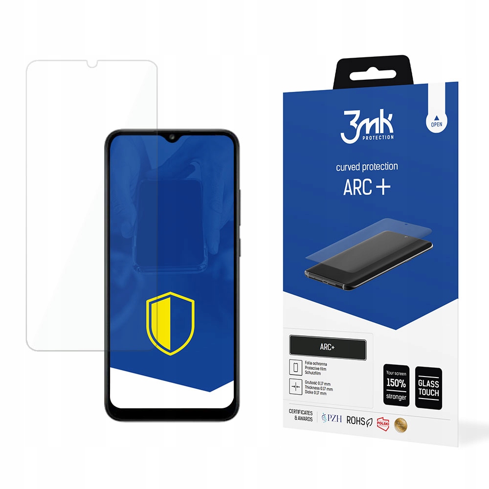 3MK Arc+ Szkło Hartowane Do Samsung Galaxy A03S 4G Case Pokrowiec