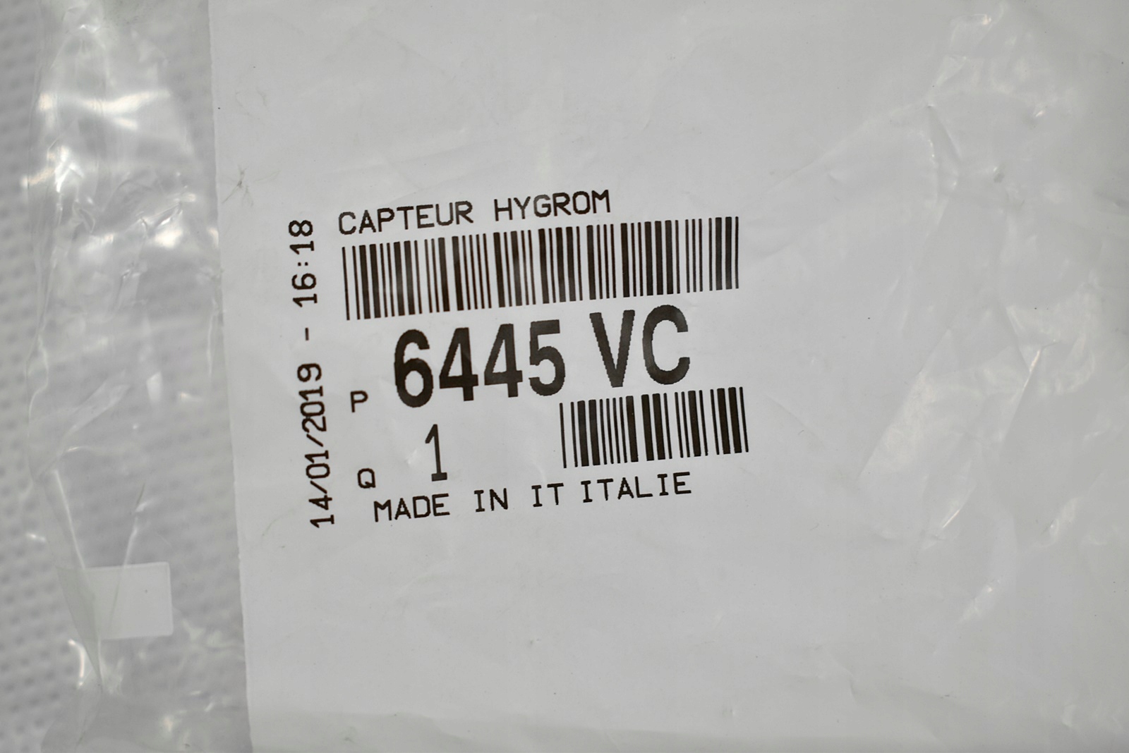 6445VC - OE PSA PEUGEOT ДАТЧИК ТЕМПЕРАТУРЫ ВЛАЖНОСТИ 407