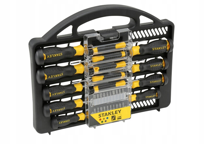 

Stanley Zestaw śrubokręt wkrętaki bity 34el 62141