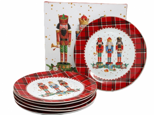 6 x Vianočný tanier Sada tanierov Vianoce