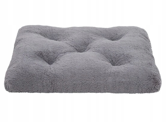 Levně Mimiko Pets Pelíšek Shaggy obdélníkové XL 85x65 cm šedé