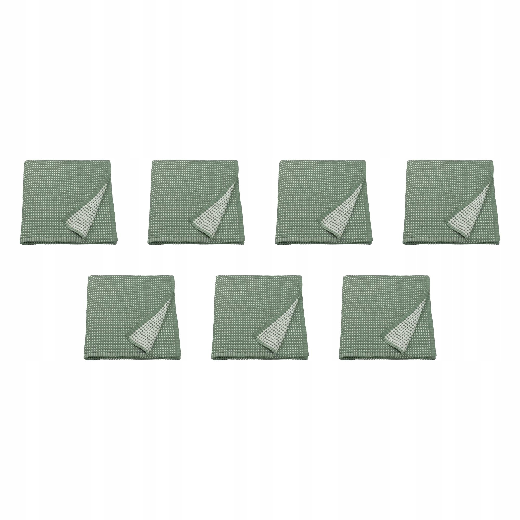 7 ks Přehoz Pelartuja zeleno-šedý 230 x 250 cm bavlna