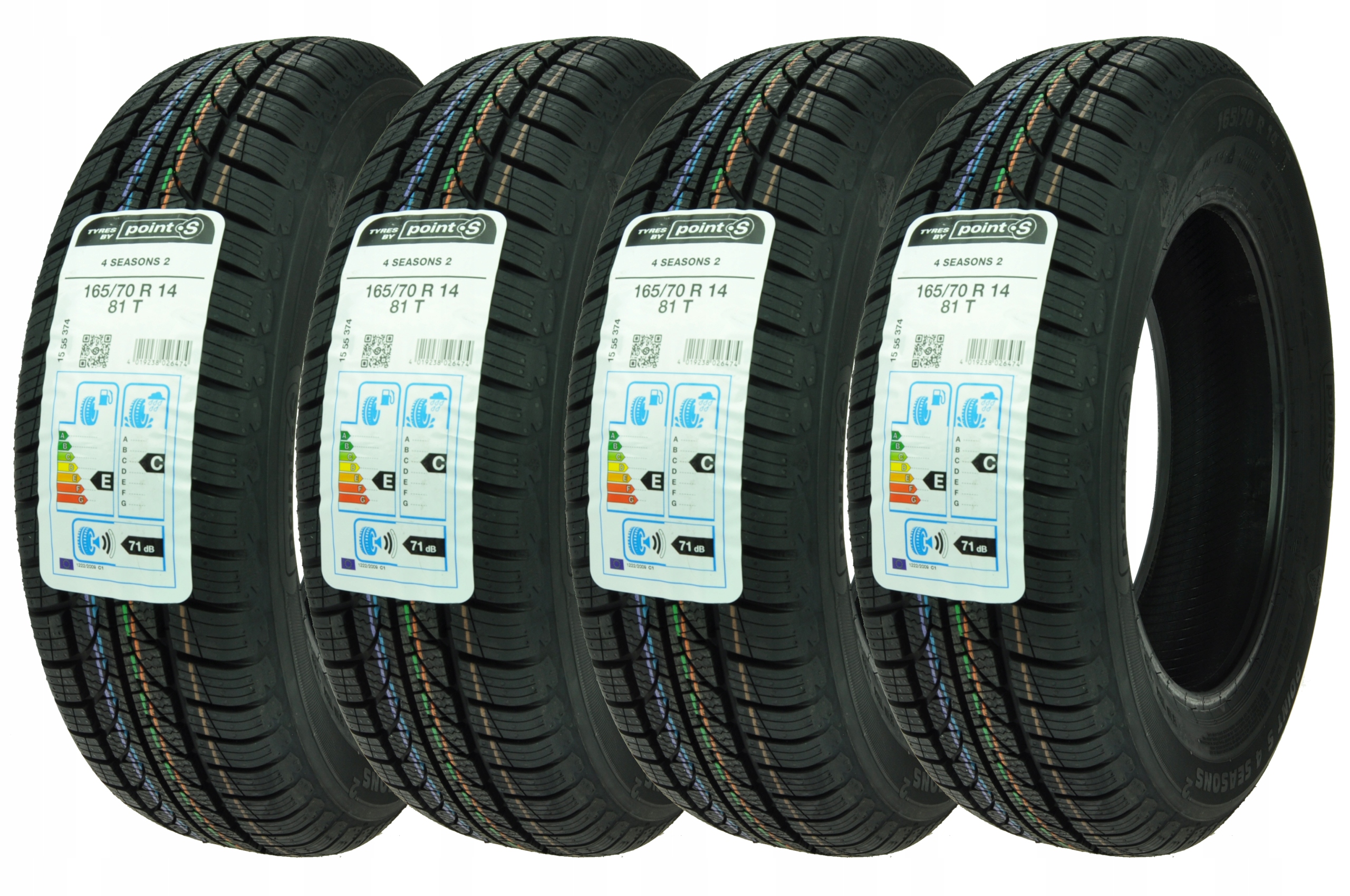 

4 x 165/70R14 81T 4Seasons 2 Point S Całoroczne