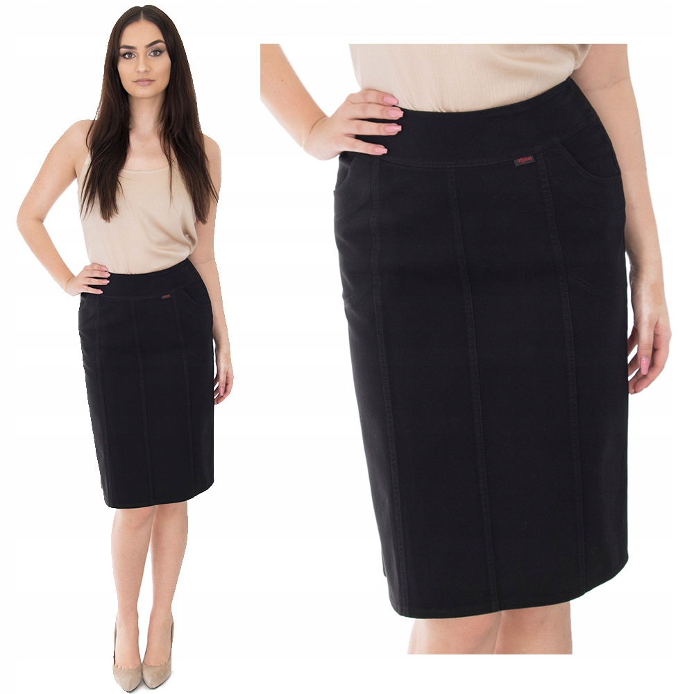 SPÓDNICA BAWEŁNA KIESZEŃ (38-52) KOLORY r.50