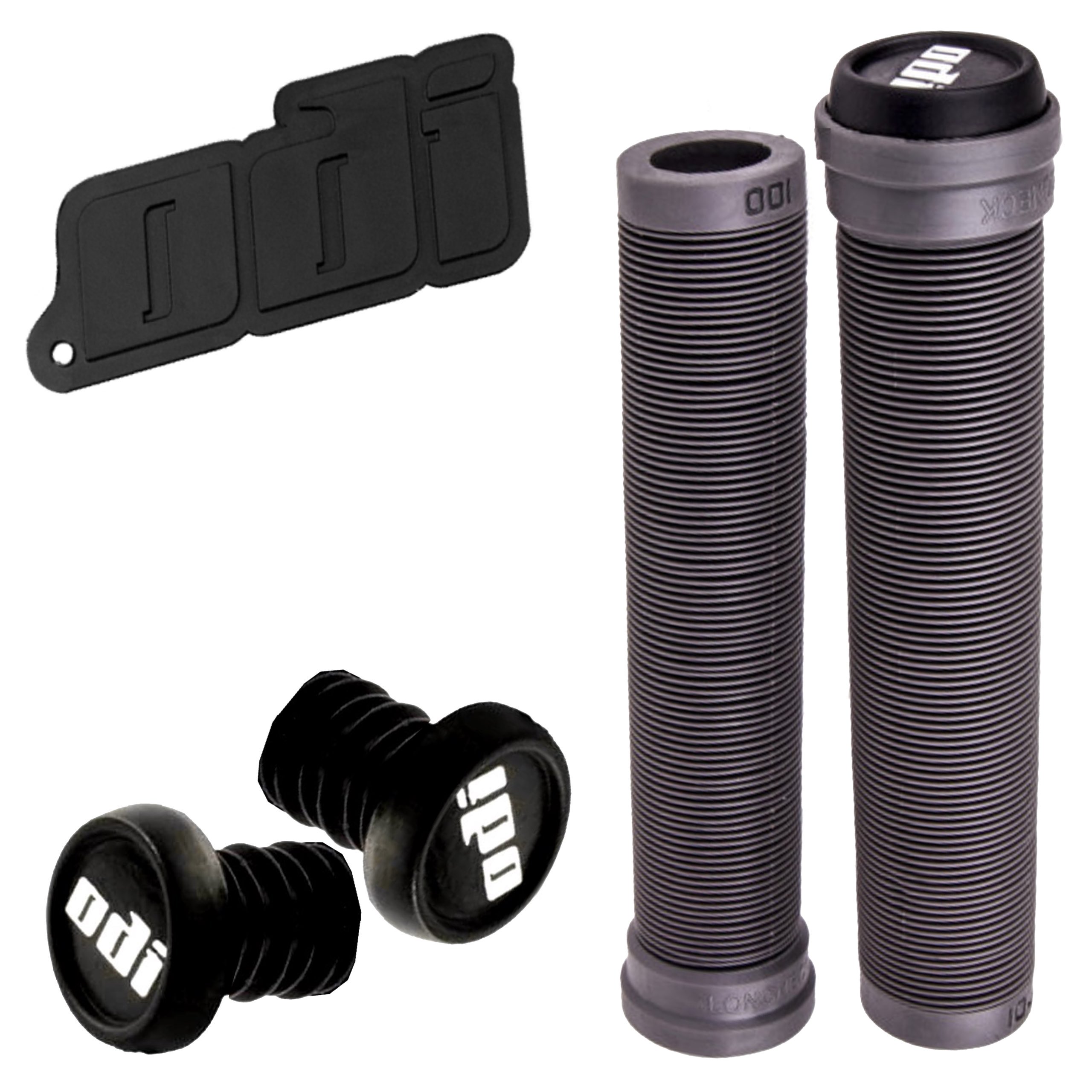 Gripy Bmx Odi Szare 160mm Długie Chwyty Rowerowe Oryginalne Usa Grafitowe